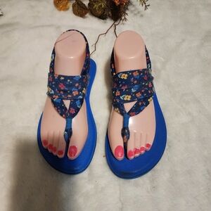 Floral Blue Women's Sandals